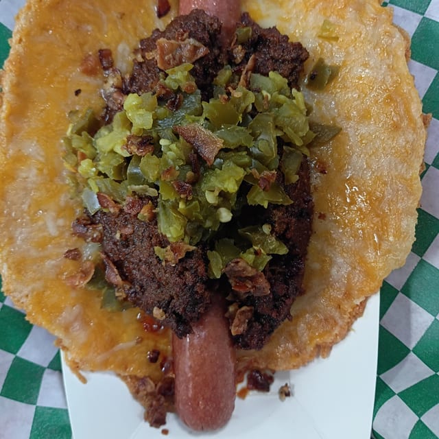 Keto Chorizo Hotdog.