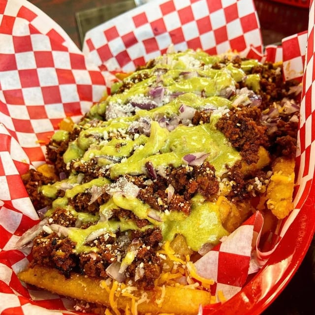 Loaded Chorizo & Cheese Fries.