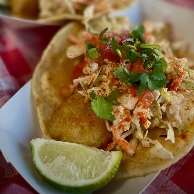 Baja Fish Tacos Combo.