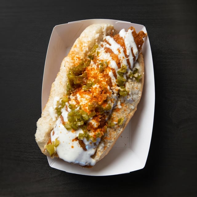 Popper Hot Dog.