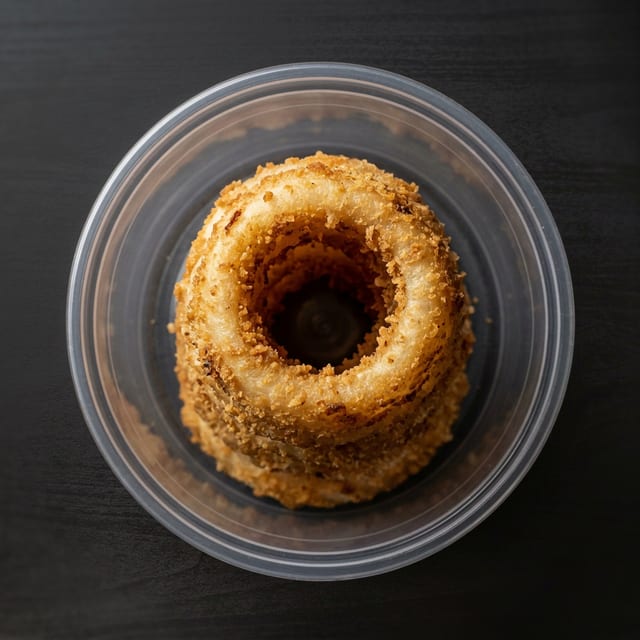 Vegan Onion Rings Basket.