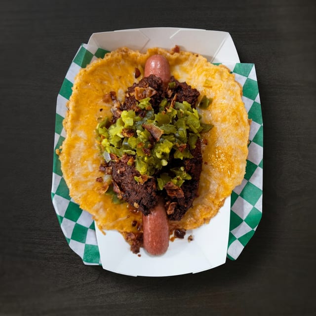Keto Chorizo Hotdog.